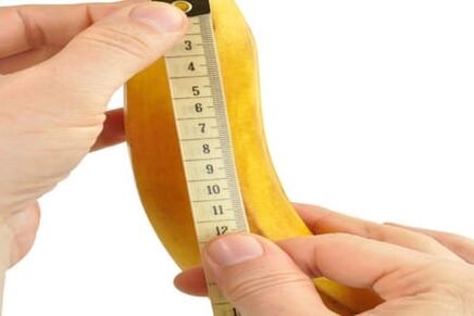 la mesure de la banane symbolise la mesure du pénis